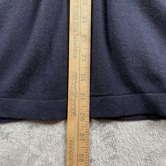 VINCE Cardigan Women's Size S Blue Grey 100% Cashmere One Button Sweater Twee - Picture 12 of 12